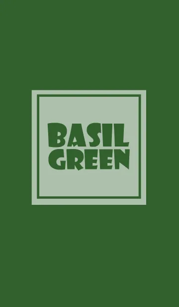 [LINE着せ替え] basil green theme v.3 (jp)の画像1