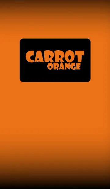 [LINE着せ替え] Simple carrot orange in black theme (jp)の画像1
