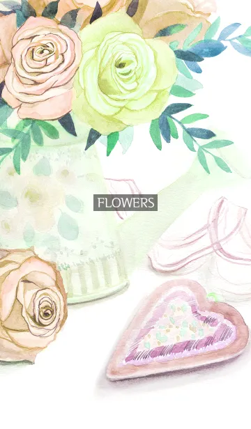 [LINE着せ替え] water color flowers_721の画像1