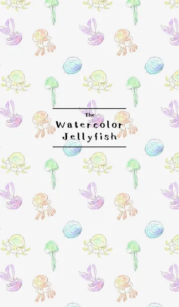 [LINE着せ替え] The Watercolor Jellyfishの画像1