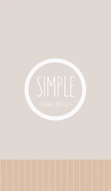 [LINE着せ替え] SIMPLE-sand beige-の画像1