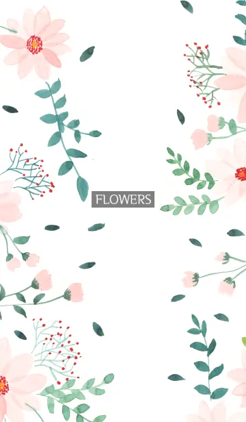 [LINE着せ替え] water color flowers_702の画像1