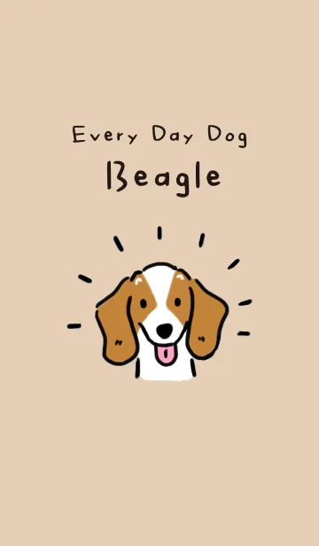 [LINE着せ替え] Every Day Dog Beagleの画像1