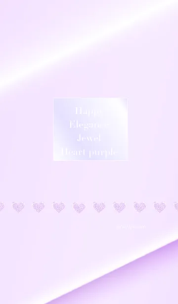 [LINE着せ替え] Happy Elegance Jewel Heart purpleの画像1