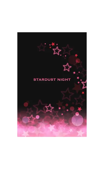 [LINE着せ替え] STARDUST NIGHT PINK -星屑の夜-の画像1