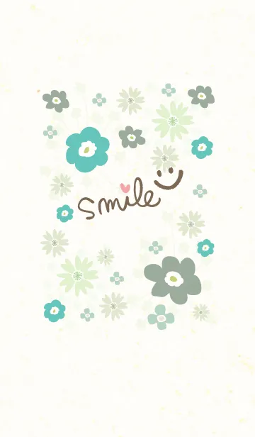 [LINE着せ替え] 北欧風お花3-スマイル11-の画像1