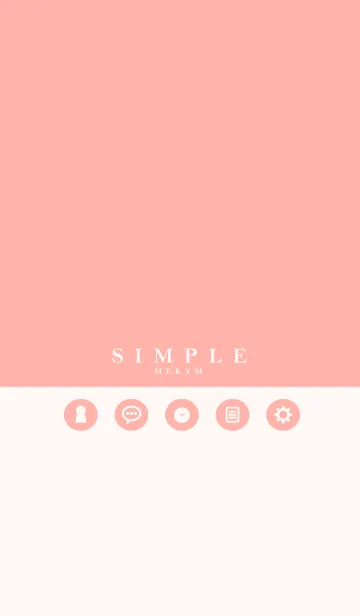 [LINE着せ替え] NATURAL SIMPLE ICON -MEKYM- 8の画像1