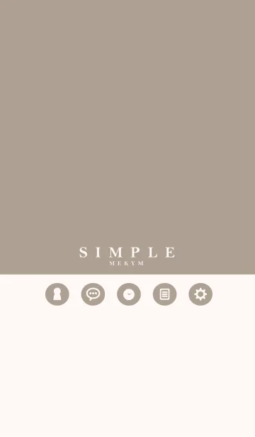 [LINE着せ替え] NATURAL SIMPLE ICON -MEKYM- 7の画像1