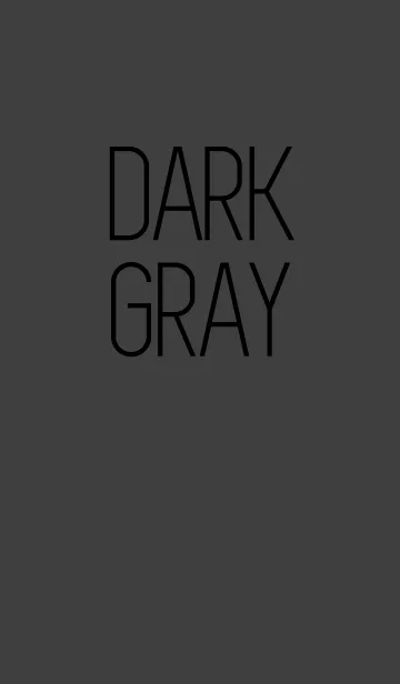 [LINE着せ替え] ダークグレー - DARK GRAYの画像1