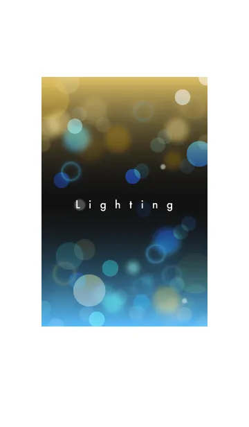 [LINE着せ替え] Lighting-青と金-の画像1