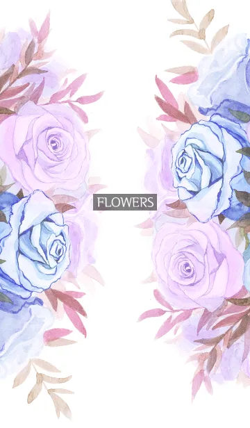 [LINE着せ替え] water color flowers_729の画像1