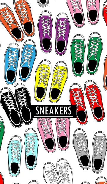 [LINE着せ替え] SNEAKERS-ブラック/フルの画像1