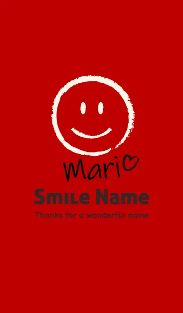 [LINE着せ替え] Smile Name まりの画像1