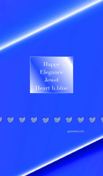 [LINE着せ替え] Happy Elegance Jewel Heart h.blueの画像1