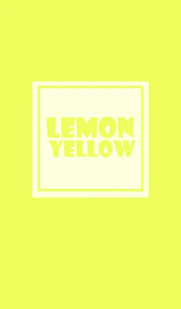 [LINE着せ替え] lemon yellow theme v.3 (jp)の画像1