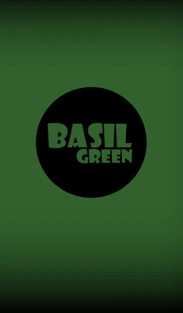 [LINE着せ替え] basil green in black theme v.2 (jp)の画像1