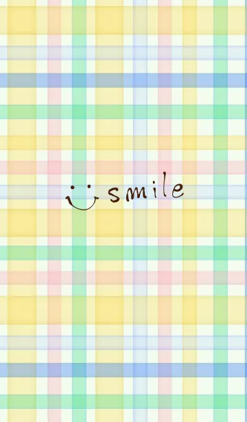 [LINE着せ替え] カラフルチェック2-スマイル2-の画像1