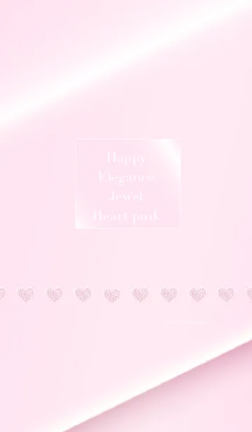 [LINE着せ替え] Happy Elegance Jewel Heart pinkの画像1