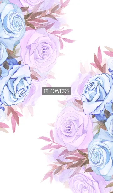 [LINE着せ替え] water color flowers_731の画像1