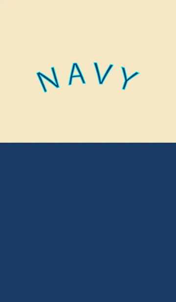 [LINE着せ替え] Navy ＆ Beige Simple design 31の画像1