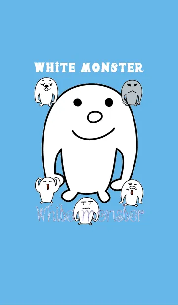 [LINE着せ替え] White monsterの画像1