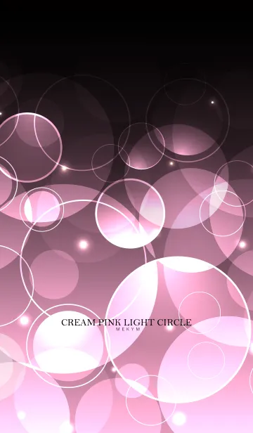 [LINE着せ替え] CREAM PINK LIGHT CIRCLEの画像1