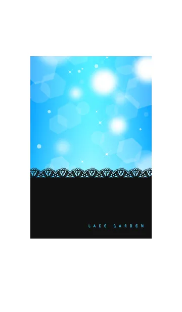 [LINE着せ替え] BLUE LACE GARDENの画像1