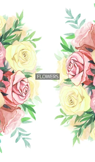 [LINE着せ替え] water color flowers_738の画像1