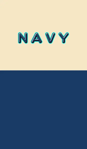 [LINE着せ替え] Navy ＆ Beige Simple design 32の画像1