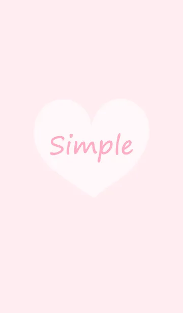 [LINE着せ替え] 最もシンプル - ピンクの愛の画像1