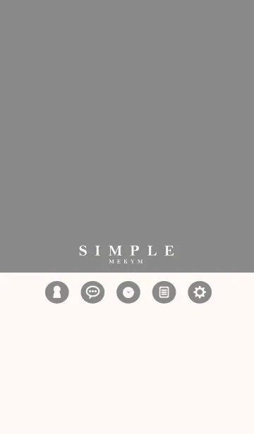 [LINE着せ替え] NATURAL SIMPLE ICON -MEKYM- 14の画像1