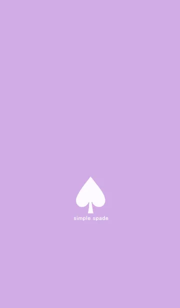 [LINE着せ替え] simple spade(purple)の画像1