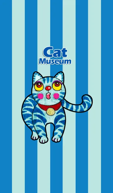 [LINE着せ替え] 猫博物館 23 - Blue Sky Catの画像1