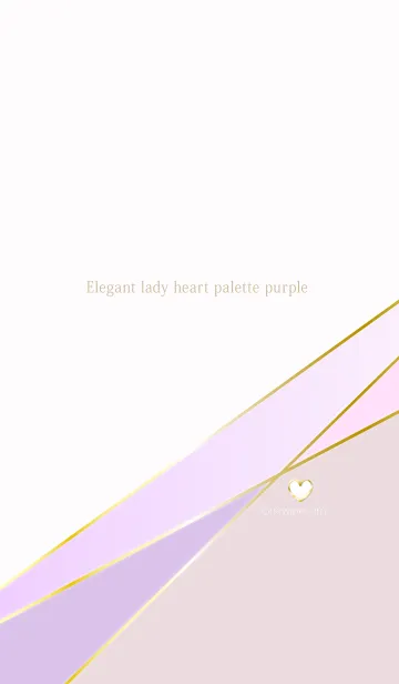 Elegant lady heart palette purpleの着せ替えメイン画像
