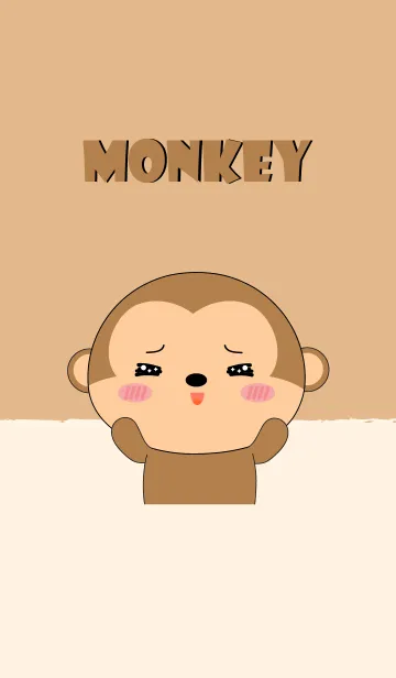[LINE着せ替え] Big Head Monkey Theme (jp)の画像1