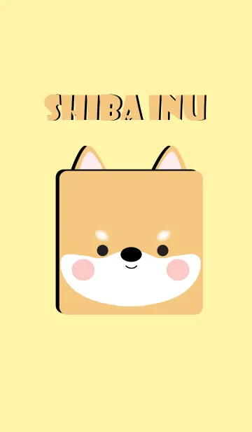 [LINE着せ替え] Simple Box Shiba Inu Theme (jp)の画像1