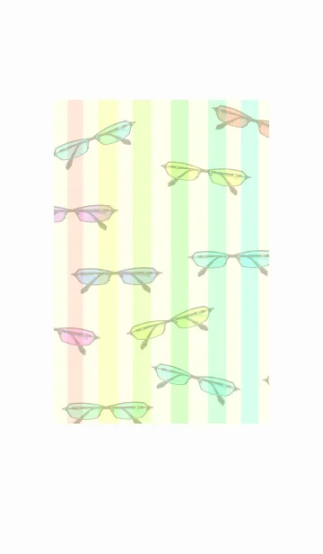 [LINE着せ替え] カラフルなメガネの画像1