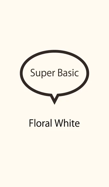 [LINE着せ替え] Super Basic Floral Whiteの画像1