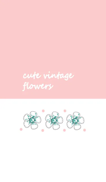 [LINE着せ替え] Cute vintage flowersの画像1