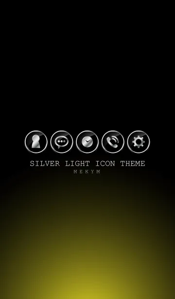 [LINE着せ替え] SILVER LIGHT ICON THEME -YELLOW-の画像1