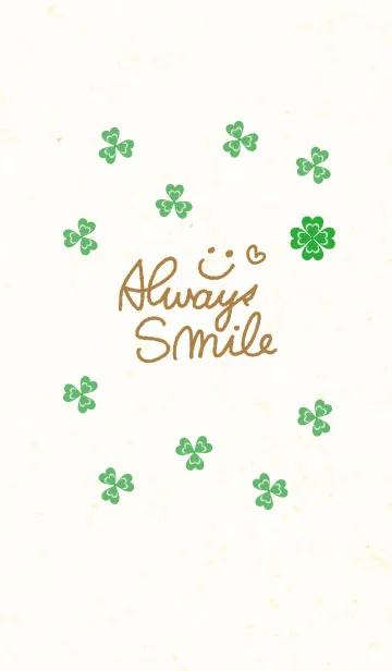 [LINE着せ替え] 幸運のクローバー-スマイル3-の画像1