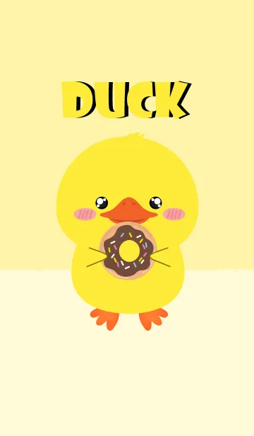 [LINE着せ替え] Simple Cute Duck Theme Ver2 (jp)の画像1