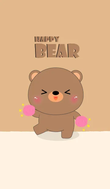 [LINE着せ替え] Happy Happy Bear Theme (jp)の画像1