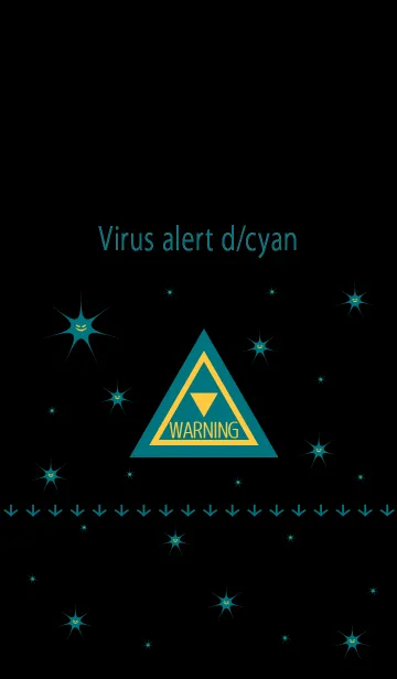 [LINE着せ替え] 【大量発生】ウイルス注意警報 dcyanの画像1