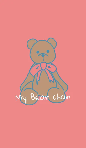 [LINE着せ替え] My Bear Chan (pink)の画像1