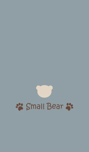 [LINE着せ替え] Small Bear *DARK SMOKYBLUE 2*の画像1