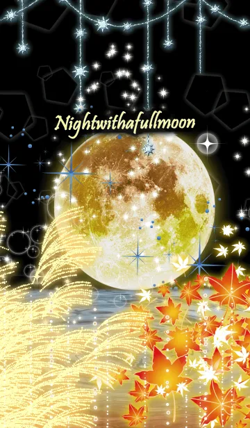 [LINE着せ替え] Night with a fullmoonの画像1