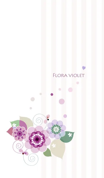 [LINE着せ替え] artwork_Flora Violetの画像1