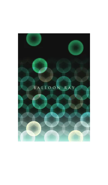 [LINE着せ替え] BALLOON RAY GREENの画像1