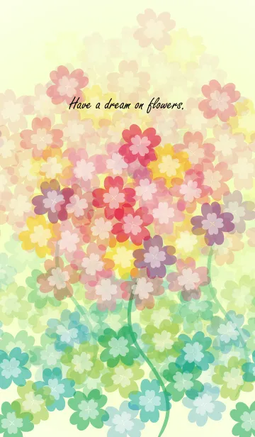 [LINE着せ替え] Have a dream on flowers.の画像1